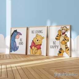 Winnie & Friends Affirmation Prints - Set Of 9 Kids Wall Art, Printed Or Framed - thumbnail 3