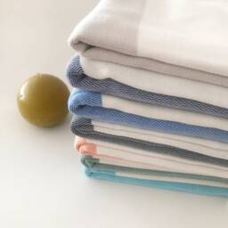 Handwoven Aqua Turkish Towel Organic Cotton Peshtemal - thumbnail 3