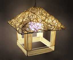 "House-Shaped Pendant Light, Decorative Room Ceiling Lighting, Width 11.8"" Or 15.7"