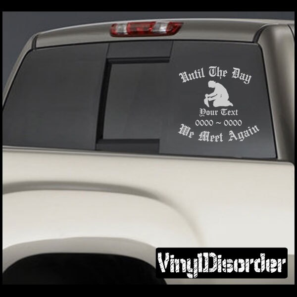 Cowboy 01 in Loving Memory Custom Car Or Wall Vinyl Decal Stickers - Ilmcowboy01Et - image 1