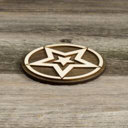 star Decoration Wooden Sign. Door Or Wall Mounted - thumbnail 2