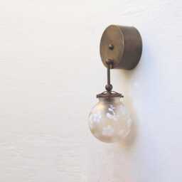 Brass Wall Sconce Light - Light Sconce With Sand-Blasting Glass Shade, Ul Listed, No.0179 - thumbnail 3