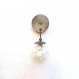 Brass Wall Sconce Light - Light Sconce With Sand-Blasting Glass Shade, Ul Listed, No.0179