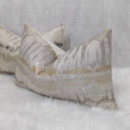 Aztec Inca Cream & Gold Cushion Cover, Inca Decorative Pillow Design, Sofa Throw Bed Rectangle Cover - thumbnail 3
