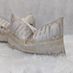 Aztec Inca Cream & Gold Cushion Cover, Inca Decorative Pillow Design, Sofa Throw Bed Rectangle Cover - thumbnail 4