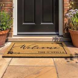 Custom Family Name Welcome Mat - Outdoor Doormat - thumbnail 2