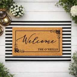Custom Family Name Welcome Mat - Outdoor Doormat - thumbnail 3