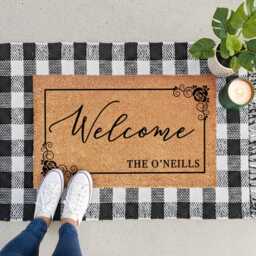 Custom Family Name Welcome Mat - Outdoor Doormat - thumbnail 4