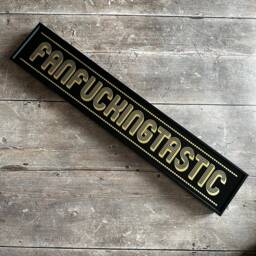 Fanfukingtastic Framed Metal Print Retro Gallery Wall Art - thumbnail 1