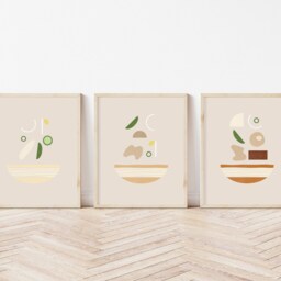 Pho Ga Art, Vietnamese Chicken Soup Asian Modern Giclee Print, Fine Art Paper Home & Kitchen Decor For The Food Lover - thumbnail 2