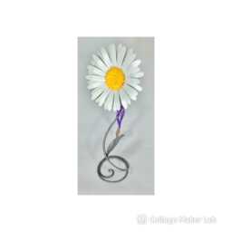 Handsculpted White Daisy Flower Ornament For Wedding Anniversary Gift Metal Floral Centrepiece Display Present Valentines Wife - thumbnail 2