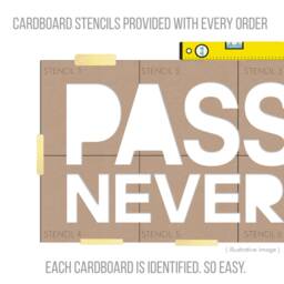 Passion Never Fails, Office, Signs, Wall, Art, Decor, 3D, PVC, Typography, Inspirational, Motivational, Work, Sucess, Decals - Skupnf3D - thumbnail 3
