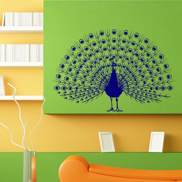 Peacock Bird Design Wall Sticker Vinyl Mural Decal Home House Apartment Art Decor Free Shipping L110 - image 1