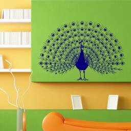 Peacock Bird Design Wall Sticker Vinyl Mural Decal Home House Apartment Art Decor Free Shipping L110 - thumbnail 1