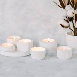 Modern Cup Concrete Tea Light Candle Holder - thumbnail 4