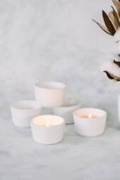 Modern Cup Concrete Tea Light Candle Holder - thumbnail 1