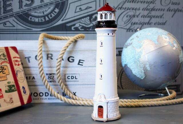 Lyngvig White Handmade Ceramic Lighthouse Candle Holder, Denmark Unique Home Decorating Marine Souvenir, Christmas Gifts. Handmade in Suvena - image 1