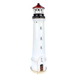 Lyngvig White Handmade Ceramic Lighthouse Candle Holder, Denmark Unique Home Decorating Marine Souvenir, Christmas Gifts. Handmade in Suvena - thumbnail 3