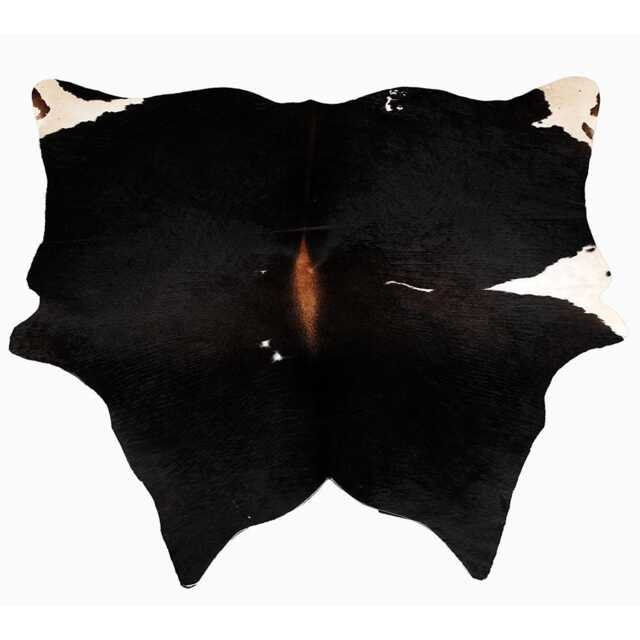 Authentic Small Brown & White Cowhide Rug - Statement Piece For Sophisticated Decor - 30x30 Inches - image 1