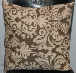 18 X Mocha Damask Pillow Cover - thumbnail 1