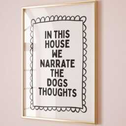 Funny Dog Thought Art Print in This House We Narrate - thumbnail 3