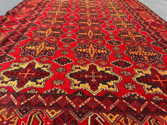 Gorgeous Baluch Tribal Area Decor Rug, High Pile Wool Bed Room Rustic Rug - 4.5x6.3 Ft - image 1