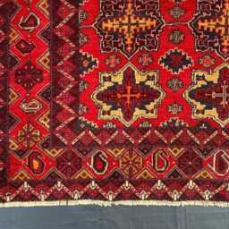 Gorgeous Baluch Tribal Area Decor Rug, High Pile Wool Bed Room Rustic Rug - 4.5x6.3 Ft - thumbnail 4