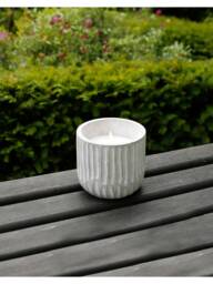 Grooved Citronella Candle Pot