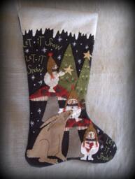 Made To Order Finished Piece Let It Snow Christmas Stocking By Cheswickcompany - thumbnail 1