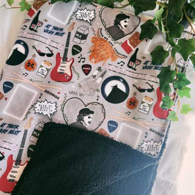 Blanket - The Nineteen Seventy Five Band Pattern Throw At Their Very Best Music - 4 Week Turnaround - image 1