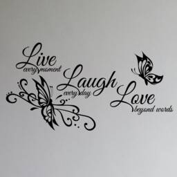 Live Love Laugh Family Wall Decal Art Decor Quote Sticker #1468 - thumbnail 1