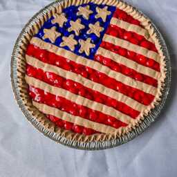Customizable 8Inch Fake Pies - Cherry, Blueberry, Strawberry, Blackberry & Berry American Flag - thumbnail 3