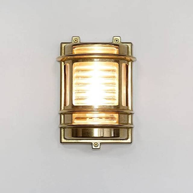 Asopia Handmade Brass Nautical Wall Sconce - Ip54 Outdoor Patio Light - image 1