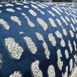 "Navy Cushion, 16"" X 6" - thumbnail 3
