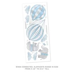 Floating Along - Blue Fabric Wall Decal Nursery Daydreams Collection Mej - thumbnail 2