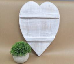 Wooden Wall Heart, Hanging Heart, Home Decor, Rustic Decor - thumbnail 1