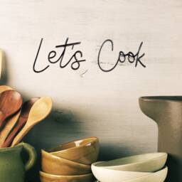 Lets Cook Kitchen Sign Wire Words Wall Art Decor, Kitchen Gift Chef Gifts Idea For Women & Him Metal - thumbnail 2