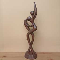 Wood Sculpture Admiration Wood Carving Wedding Gift - thumbnail 2
