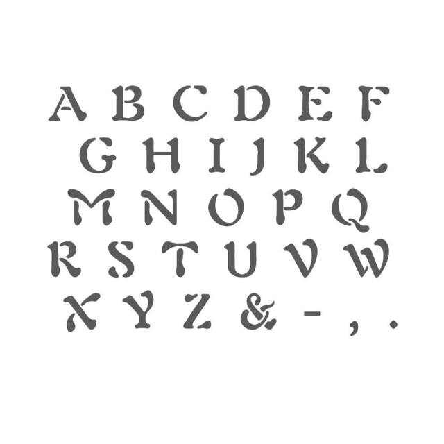 Alphabet Stencil Reusable Template For Wall Art Crafting & Painting Signs #3 - image 1