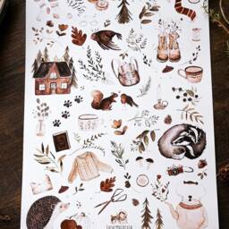 Poster Forest Animals Children's Room Picture Stationery Decoration - thumbnail 2