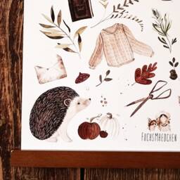 Poster Forest Animals Children's Room Picture Stationery Decoration - thumbnail 3