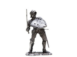 Tin 54mm English Knight 13Th Century Metal Castings Miniature - thumbnail 1