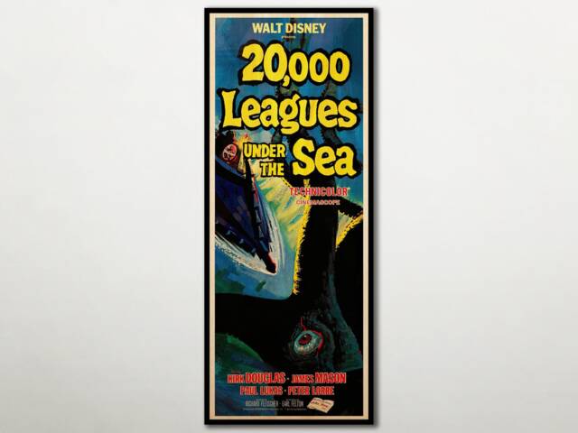 Wood Print 20, 000 Leagues Under The Sea Poster, Fanart Cinema Movie Posters On For Lovers, Extra Large Wall Art Prints - image 1