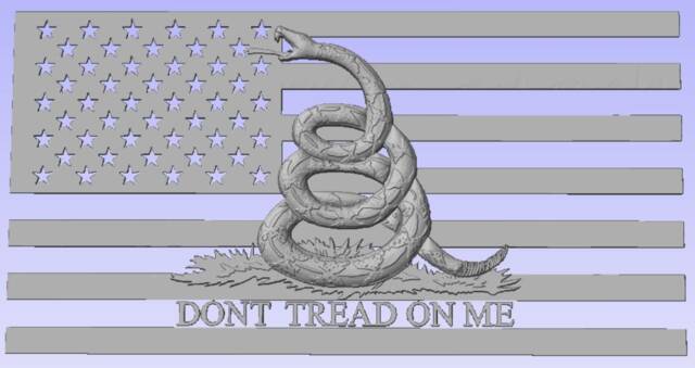 Dont Tread On Me 3D Model