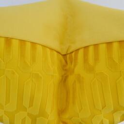 Yellow Pillow Cover, Yellow Velvet Cover, Modern Cut Cover, Velvet Geometric , Designer Cover - thumbnail 2