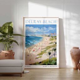 Delray Beach Poster, Print, Florida Travel Art, Art - thumbnail 3