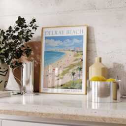 Delray Beach Poster, Print, Florida Travel Art, Art - thumbnail 2