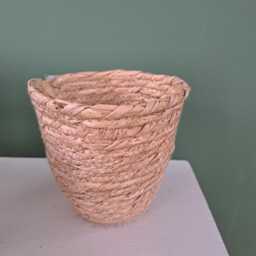 Natural Woven Basket Planter - thumbnail 3