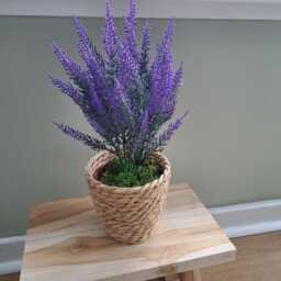 Natural Woven Basket Planter - thumbnail 2