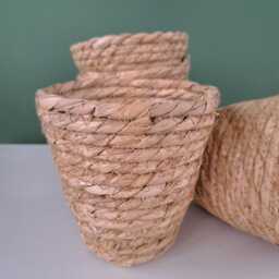 Natural Woven Basket Planter - thumbnail 4